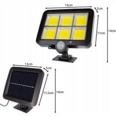 Malatec LED 120 COB solarna svetilka s senzorjem gibanja – ločena celica