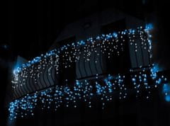 Malatec Novoletne lučke zavesa 300 LED hladno bela 12m – 8 funkcij