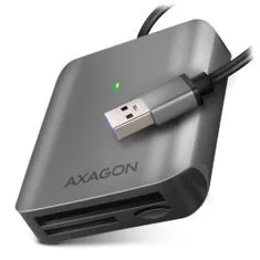 AXAGON zunanji bralnik kartic microSD/SD/CF / CRE-S3 / USB-A 3.2 Gen 1 / UHS-II / aluminijasto ohišje