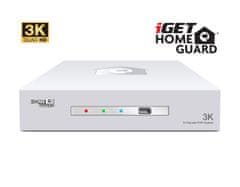 iGET HGDVK83304 - Komplet kamer 3K, 8CH DVR + 4x kamera 3K, zvok, LED, SMART W/M/Andr/iOS