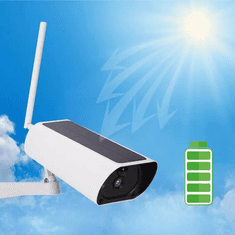 BOT Zunanja pametna IP/WiFi kamera A3 i-Cam+ s solarno ploščo