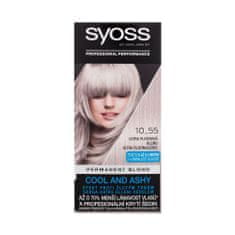 Syoss Permanent Coloration Permanent Blond trajna barva za lase 50 ml Odtenek 10-55 ultra platinum blond za ženske