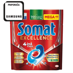 Somat Excellence 4v1 tablete za pomivalni stroj, 48/1