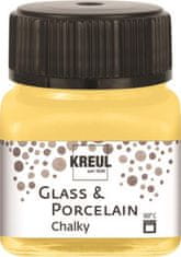 Rayher.	 Barva za porcelan in steklo, Chalky 20 ml Yellow Safran