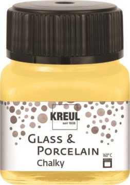 Rayher.	 Barva za porcelan in steklo, Chalky 20 ml Yellow Safran