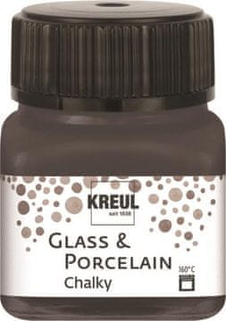 Rayher.	 Barva za porcelan in steklo, Chalky 20 ml Volcanic Grey