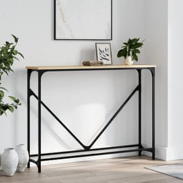 Vidaxl vidaXL Konzolna mizica, hrast sonoma, 102x22,5x75 cm