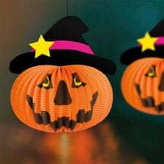 Family Halloween buča - s klobukom - z obešalnikom - 26 cm