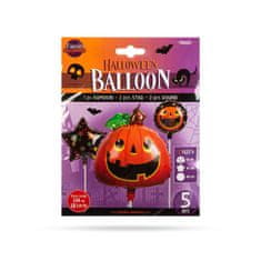 Family Halloween set balonov - buča - 5 kos
