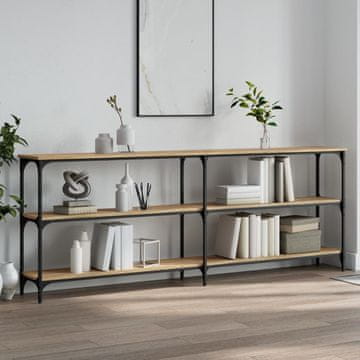 Vidaxl vidaXL Konzolna mizica, hrast sonoma, 200x29x75 cm