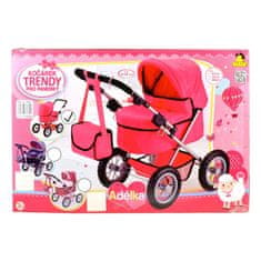 Voziček za lutke Toy Adele, roza