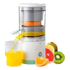 Netscroll Ožemalnik citrusov in ostalega sadja, prenosni sokovnik služi kot odlična ideja za darilo, hitra priprava zdravih napitkov, USB polnjenje, enostavno čiščenje, ProJuicer