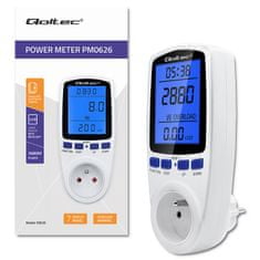 Qoltec qoltec power meter pm0626 | 3680w | 16a | LCD
