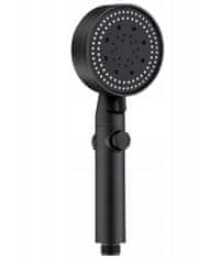 aptel Tuš ročka EKO inox črna 5 funkcij 24,5cm