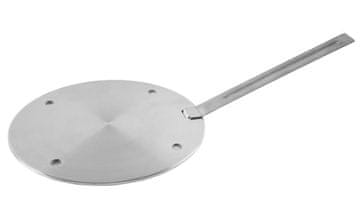 Podloga za indukcijo iz nerjavečega jekla ¤24 cm odstranljiv ročaj
