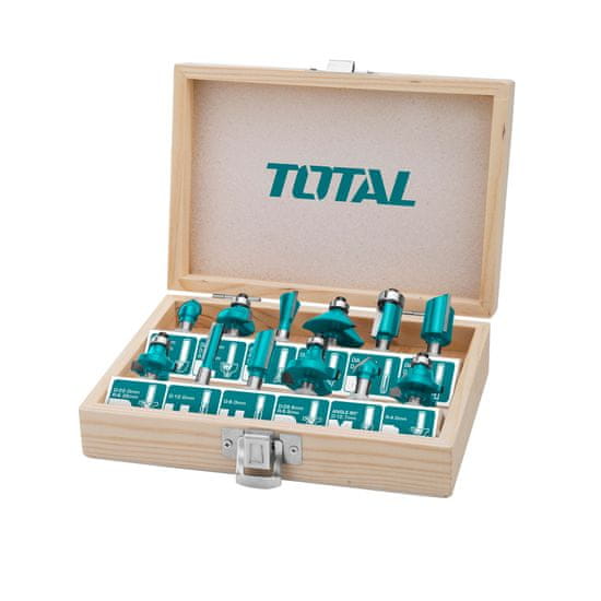 Total 12-delni set rezkarjev (6 mm) (TACSR0121)