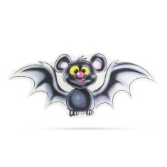 Family Halloween RGB LED dekor - samolepilni - netopir