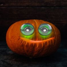 Family Halloween strašljiv par oči za noč čarovnic - zelena LED - na baterije