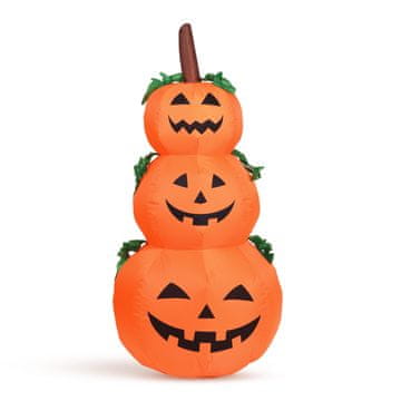 Family Napihljiva Halloween dekoracija – 3 buče z LED osvetlitvijo (120 cm)