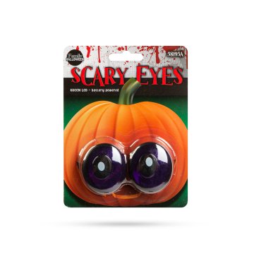 Family Halloween strašljiv par oči za noč čarovnic - zelena LED - na baterije