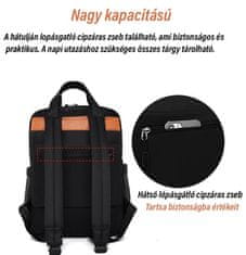 Dollcini Nahrbtnik za prenosni računalnik, vodoodporen, odporen na praske za šolo, potovanja, delo, črna mešanica