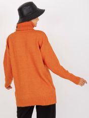 RUE PARIS Klasičen ženski pulover Abia temno oranžna Universal