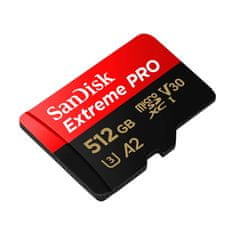 SanDisk pomnilniška kartica sandisk extreme pro microsdxc 512gb 200/140 mb/s uhs-i u3 (sdsqxcd-512g-gn6ma)