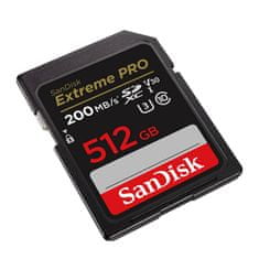 SanDisk Pomnilniška kartica EXTREME PRO SDXC 512 GB 200/140 MB/s UHS-I U3 (SDSDXXD-512G-GN4IN)