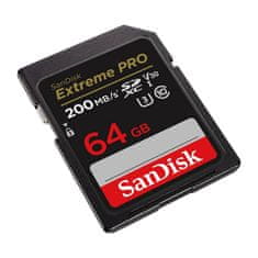 SanDisk pomnilniška kartica sandisk extreme pro sdxc 64 gb 200/90 mb/s uhs-i u3 (sdsdxxu-064g-gn4in)