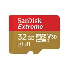 SanDisk Spominska kartica Extreme microSDHC 32 GB 100/60 MB/s V30 A1 U3 4K (SDSQXAF-032G-GN6MA)