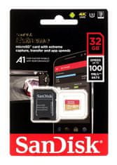 SanDisk Spominska kartica Extreme microSDHC 32 GB 100/60 MB/s V30 A1 U3 4K (SDSQXAF-032G-GN6MA)