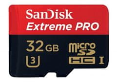SanDisk Pomnilniška kartica Extreme Pro microSDHC 32 GB 100/90 MB/s A1 C10 V30 (SDSQXCG-032G-GN6MA)