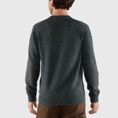 Fjällräven Övik Round-neck Sweater M, temno siva, m