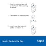TP-Link Tapo RVA200 vrečke za prah za enkratno uporabo Tapo