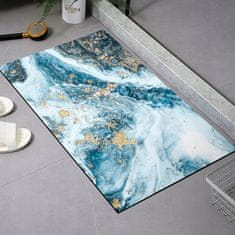 Dexxer Kopalniška pralna nedrseča preproga 80x50cm modri marmor