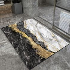 Dexxer Kopalniška pralna nedrseča preproga 80x50cm zlati marmor