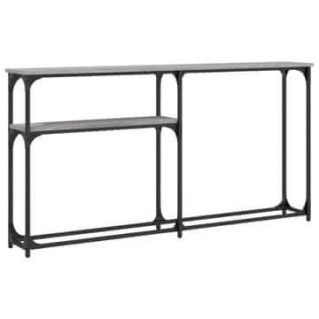 Vidaxl Konzolna mizica siva sonoma 145x22,5x75 cm inženirski les
