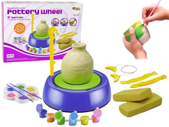 shumee DIY Set lončarskih koles Glinene umetniške barve