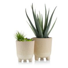 shumee Harmony ECO leseni cvetlični lonec pesek 18xh20