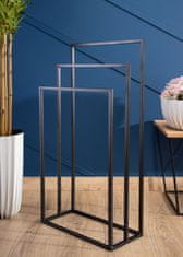 shumee Črno stojalo za brisače LOFT