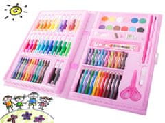 Verkgroup 86 delni umetniški komplet barvic in flomastrov za slikanje roza