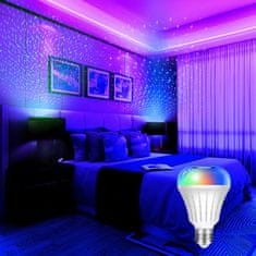 BOT  LED pametna RGB žarnica s funkcijo zvezdnega projektorja in glasbenim načinom WiFi 600lm / 5W