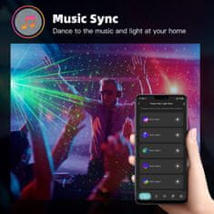 BOT  LED pametna RGB žarnica s funkcijo zvezdnega projektorja in glasbenim načinom WiFi 600lm / 5W