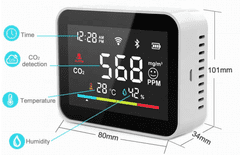 BOT  Pametni detektor ogljikovega dioksida WiFi CO2
