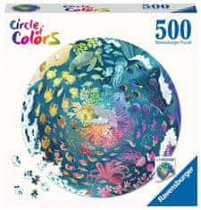 Ravensburger Okrogla sestavljanka Krog barv: ocean 500 kosov
