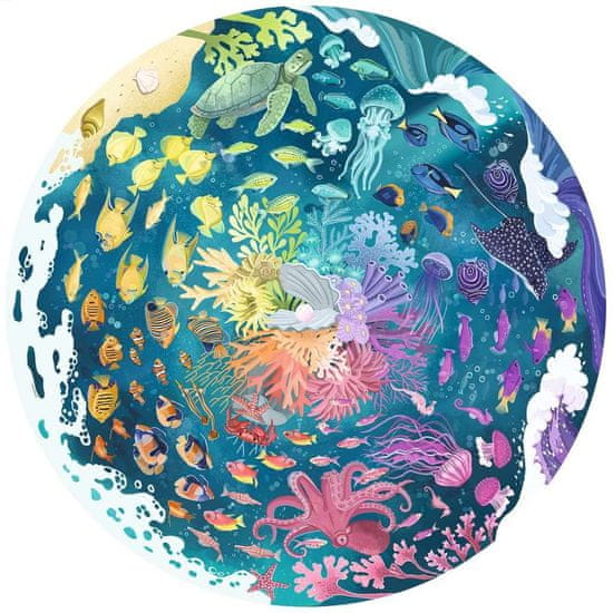Ravensburger Okrogla sestavljanka Krog barv: ocean 500 kosov