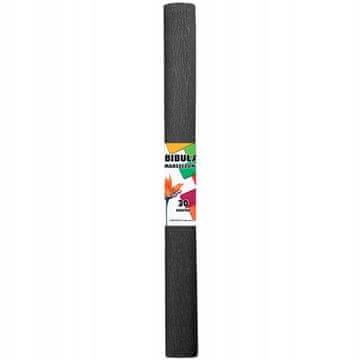 shumee Črn šolski krep papir 50 x 200 cm
