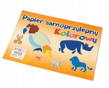 BTS Samolepilni barvni papir za izrezovanje A5 8 listov