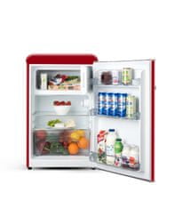 Storio retro kombinirani hladilnik, 92 l, 18 l, rdeč (ETA253690030E)