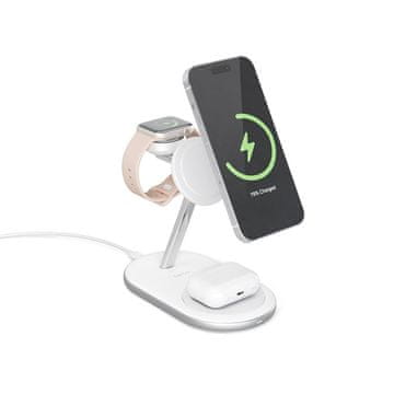 EPICO stojalo za polnjenje 3v1 za MagSafe z vključenim adapterjem 9915111100044 - belo